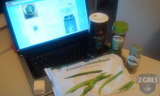 The Ingredients for 2 Girls and a Pin test of French-cut Green Beans The Ingredients for 2 Girls and a Pin test of French-cut Green Beans