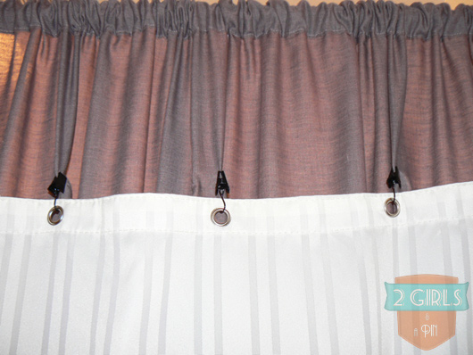 Diy Shower Curtain From Ikea Sheets Part Ii 2 Girls And A Pin