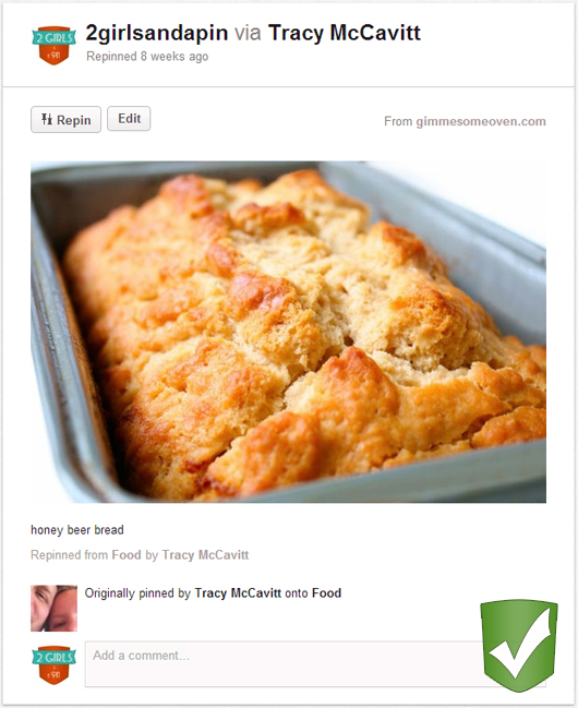 Beer Bread Original Pin: 2 Girls and a Pin Honey Beer Bread