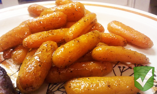 2 Girls and a Pin tested Honey and Balsamic Oven Roasted Carrots