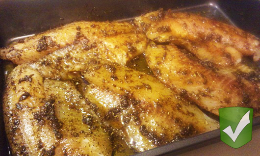 2 Girls and a Pin tested a spicy baked talapia recipe