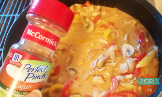 Step 28: 2 Girls and a Pin tested Cajun Chicken Linguine