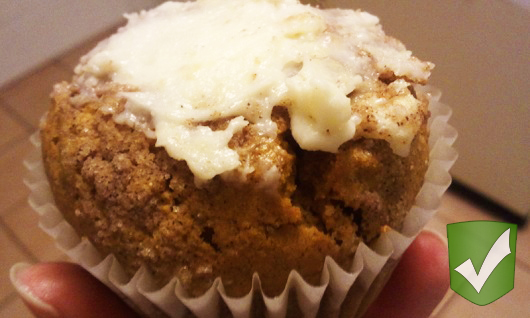 2 Girls and a Pin Tested Pumpkin Muffins with Cream Cheese Filling