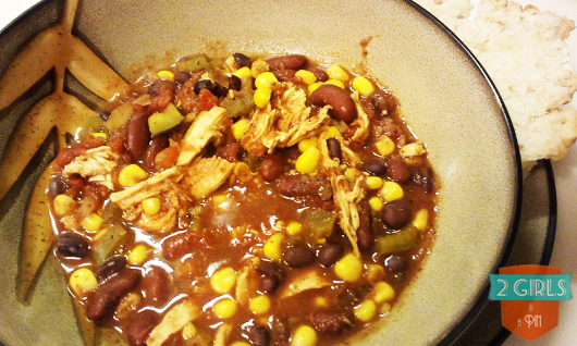Step 21:2 Girls and a Pin tested a Crock Pot Taco Chicken Chili